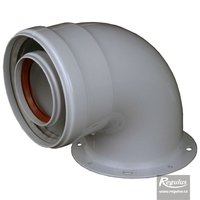 Picture: Koleno 90° 60/100, s prírubou liate