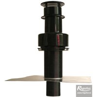 Picture: Komín 1x 80 priechod otvorom pr. 125 mm, s krycou doskou na komín