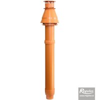 Picture: Komín 60/100 PP červený priechod otvorom pr. 125 mm