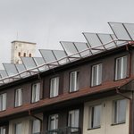 Solární panely pro solární ohřev vody, Dům s pečovatelskou službou Jihlava